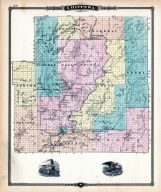 Chippewa County Map, Wisconsin State Atlas 1878